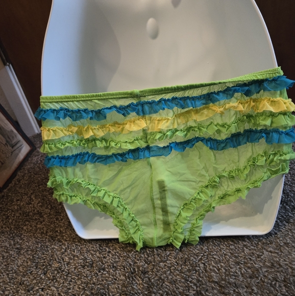 Joe Boxer rare ADORABLE lace sheer bikini set szM/L - Picture 5 of 8